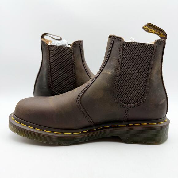 Dr. Martens Unisex 2976 Chelsea Boots EU 42 Womens 10 Mens 9 Brown Leather NIB - Picture 8 of 13